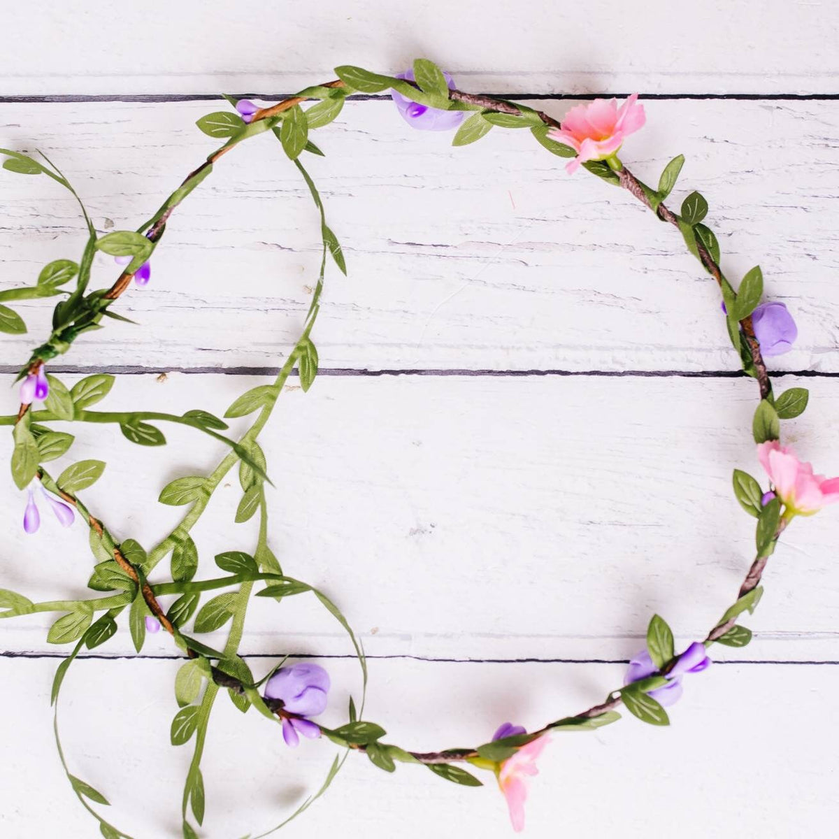 Delicate Flower Garland - daisy and rose flowercrown