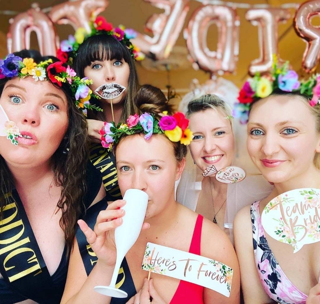Flower crown making kit, bright coloured flower crown DIY, make your own festival headband