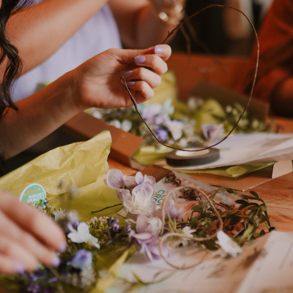 DIY Flower Crown Making Kit, make a Bohemian style flower garland