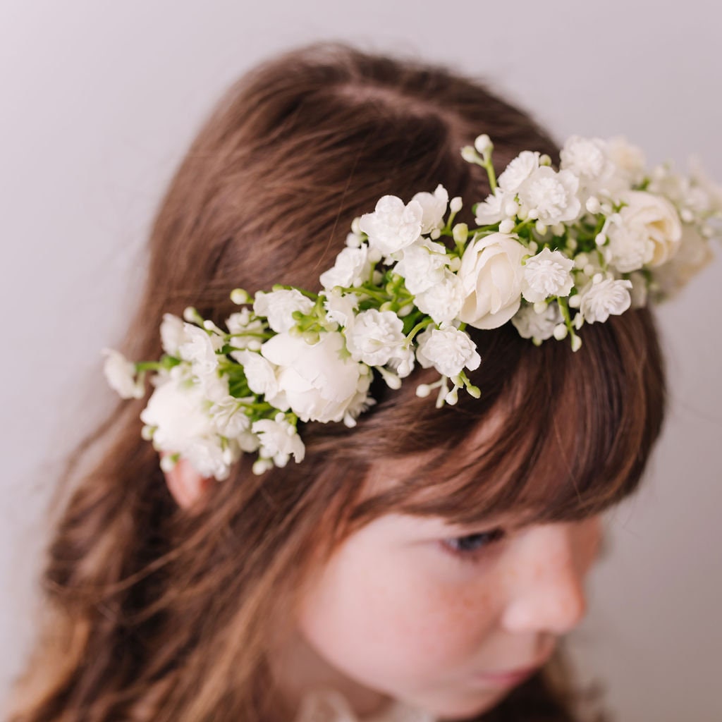 Gypsophila, Babys Breath Headband for Children