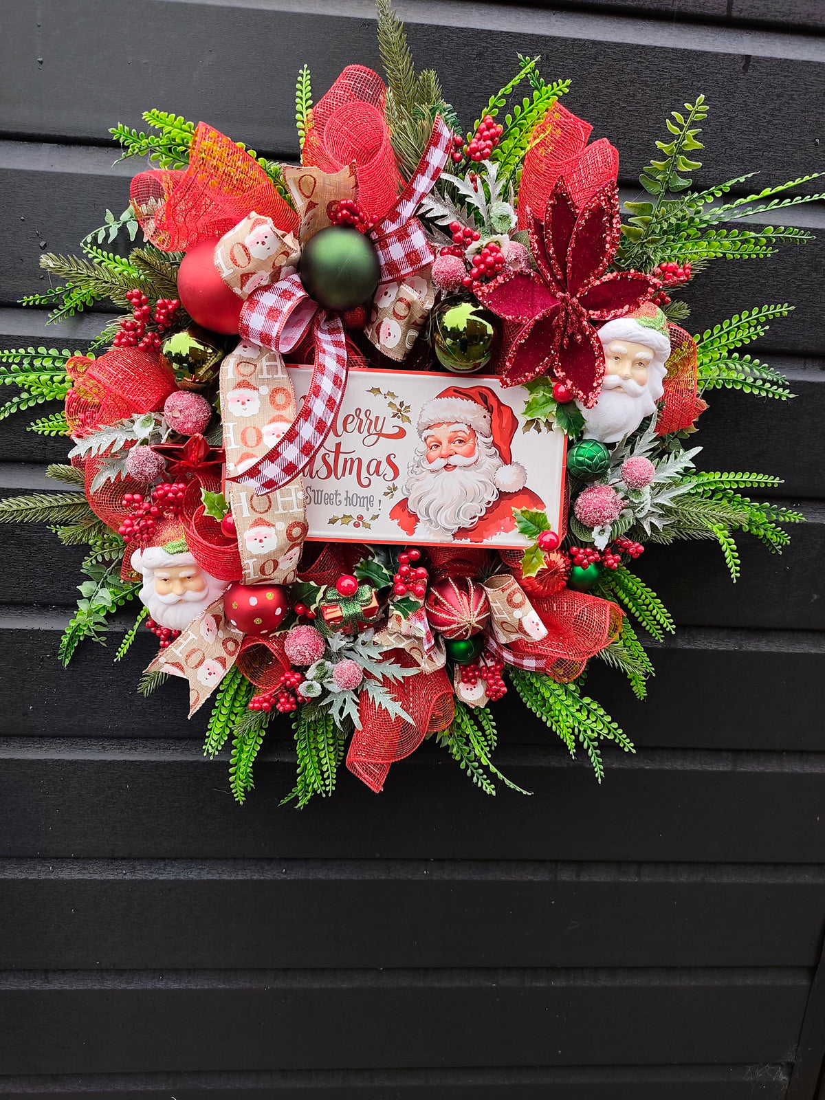 Santa Wreath - 60cm luxury Christmas decor