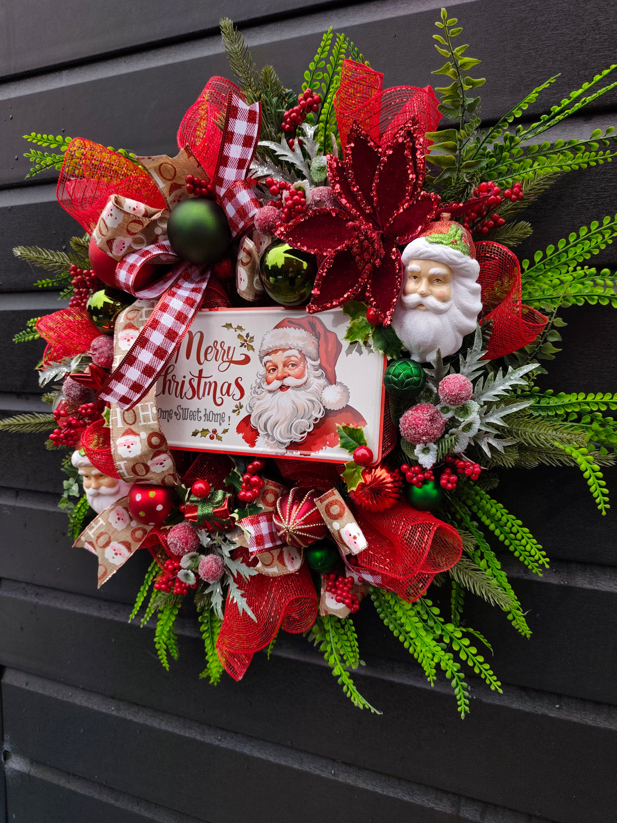 Santa Wreath - 60cm luxury Christmas decor