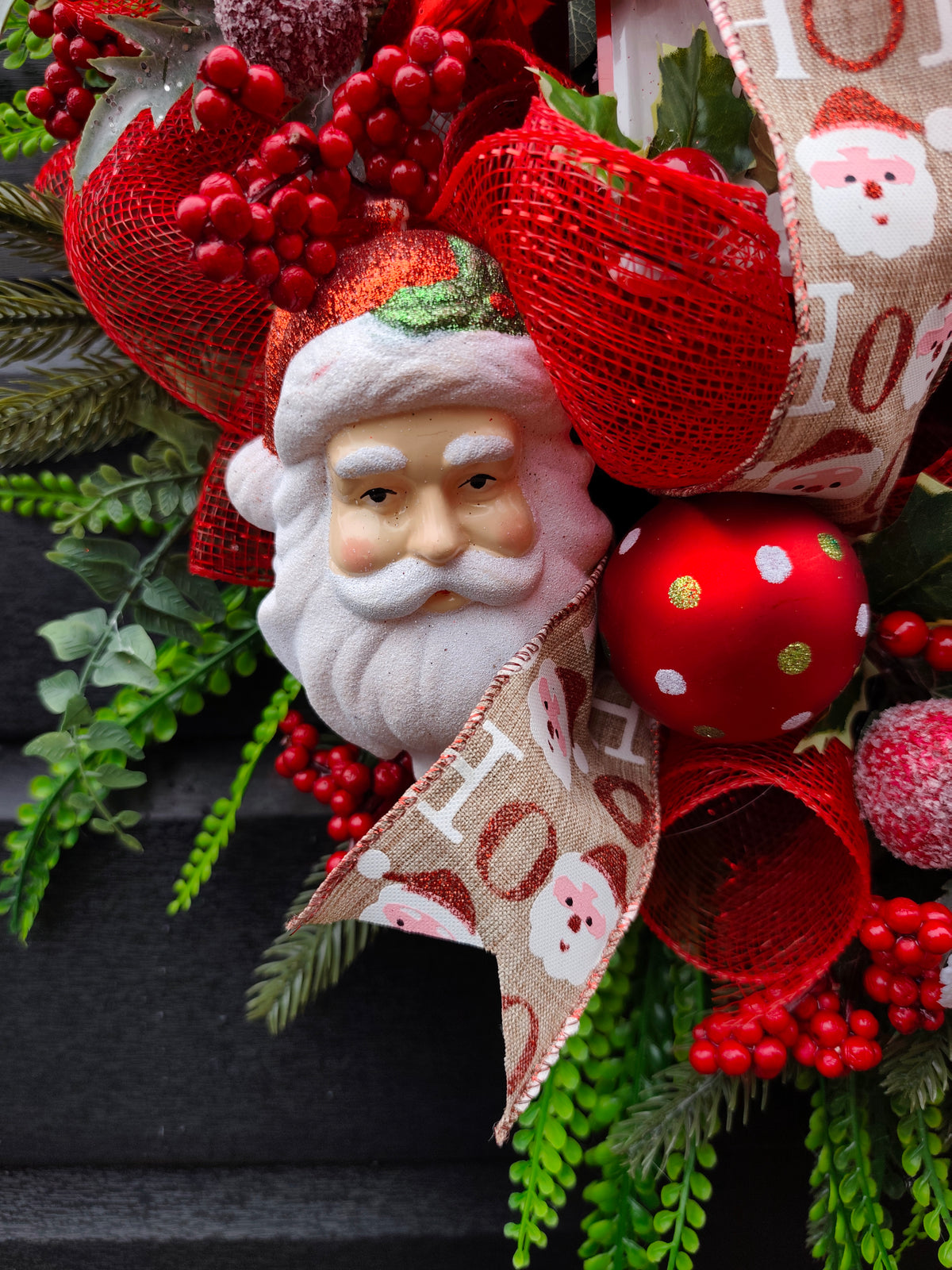 Santa Wreath - 60cm luxury Christmas decor