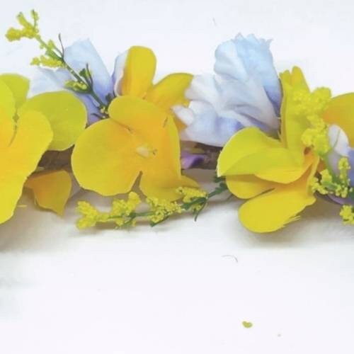 Lilac & lemon adjustable Flower Crown.