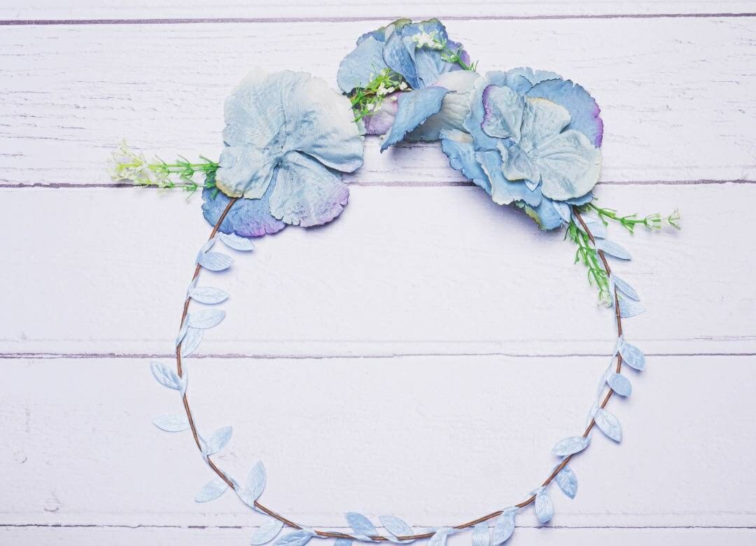 Adjustable Hand Crafted Flower Crown, headband,  Available in 10 different Colours