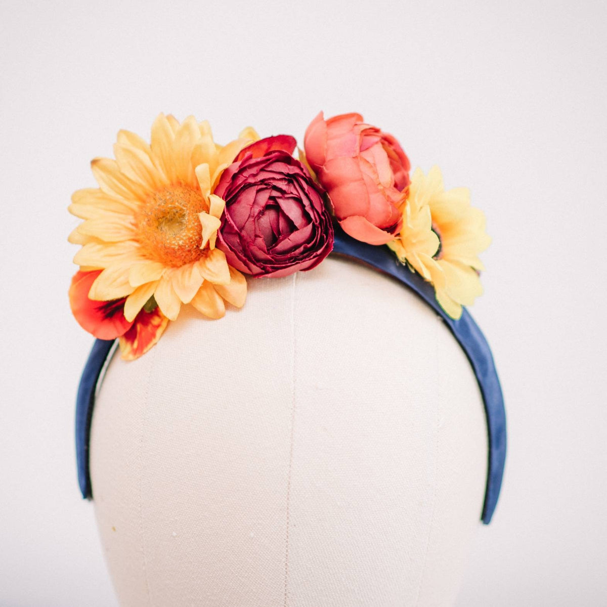 Red, Orange and Yellow Flower Headband