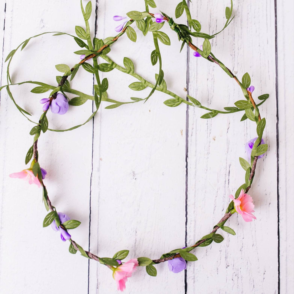 Delicate Flower Garland - daisy and rose flowercrown