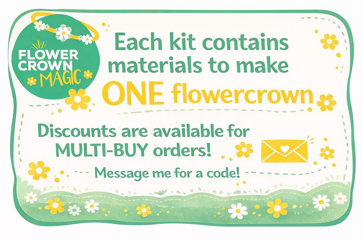 DIY Flower Crown Making Kit, make a Bohemian style flower garland