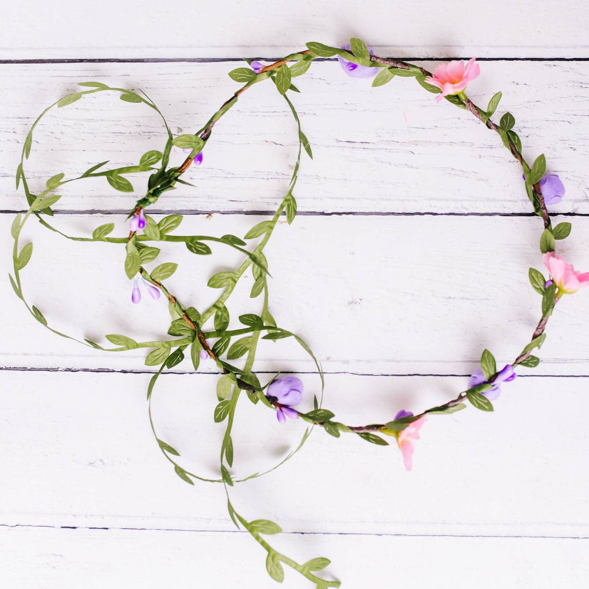 Delicate Flower Garland - daisy and rose flowercrown