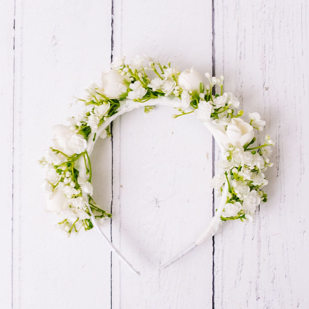 Gypsophila, Babys Breath Headband for Children