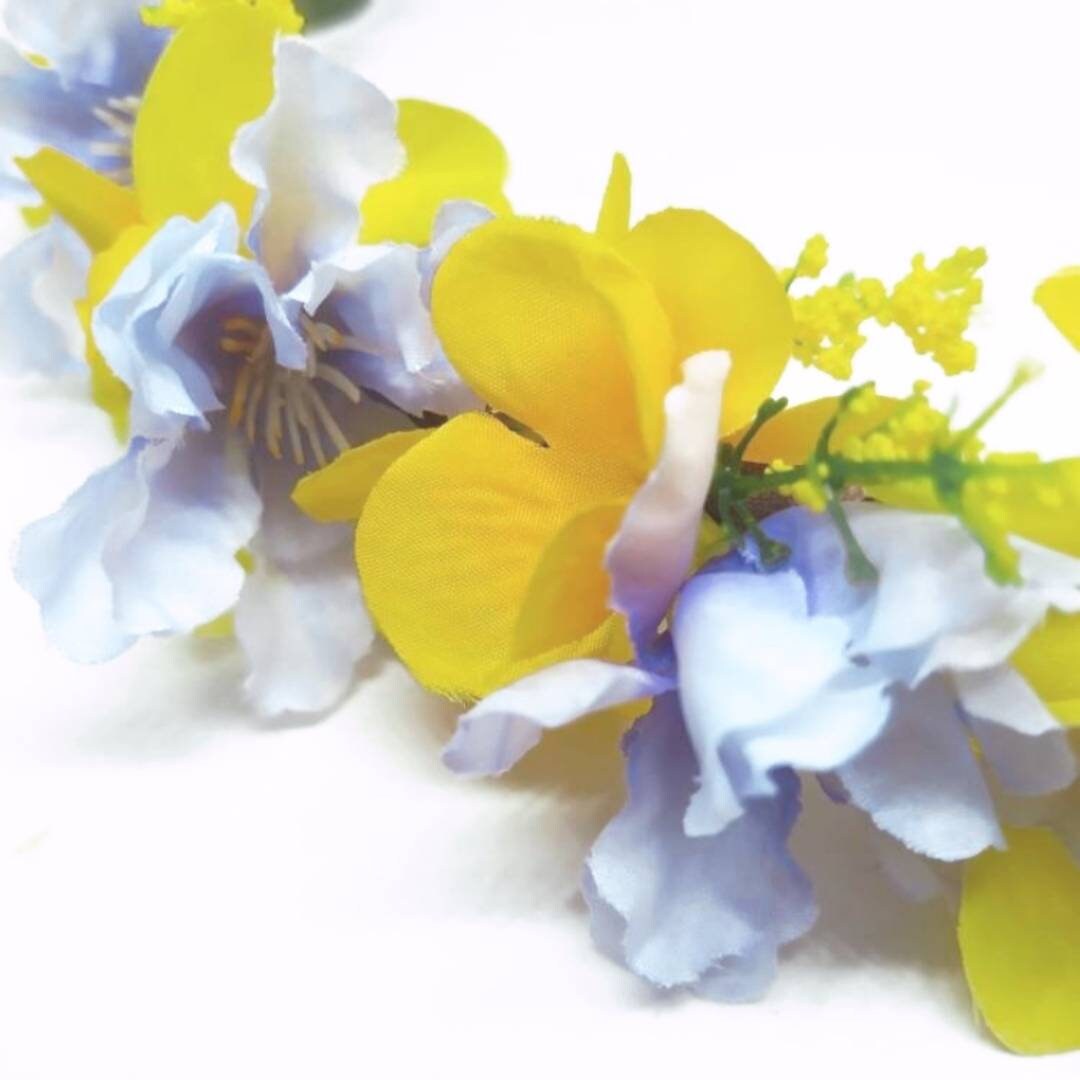 Lilac & lemon adjustable Flower Crown.