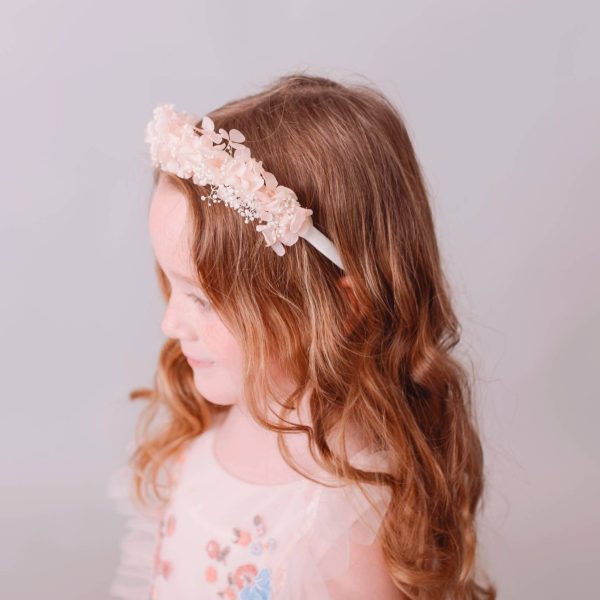 Blush Pink Preserved Flower Headband - Image 2