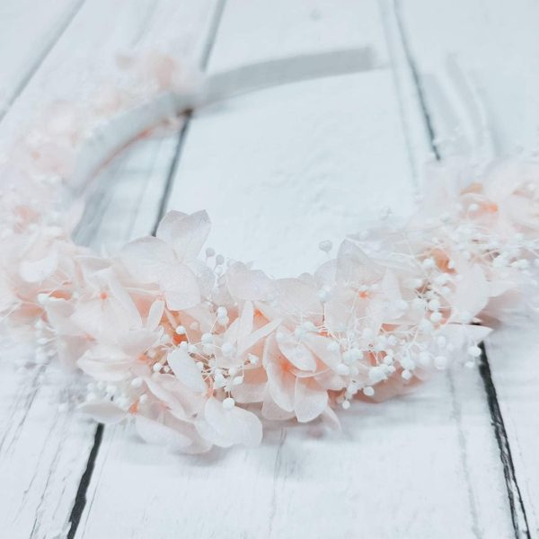 Blush Pink Preserved Flower Headband - Image 9