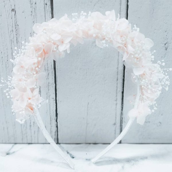 Blush Pink Preserved Flower Headband - Image 7