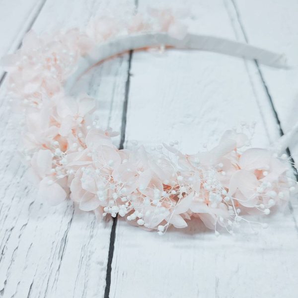 Blush Pink Preserved Flower Headband - Image 6