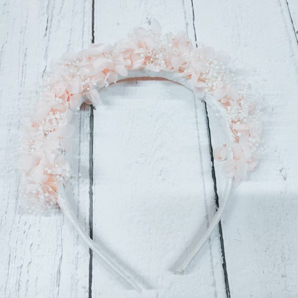 Blush Pink Preserved Flower Headband - Image 5